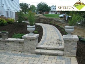Landscape Installation of a Paver Patio with Retaining Walls in Crown Point