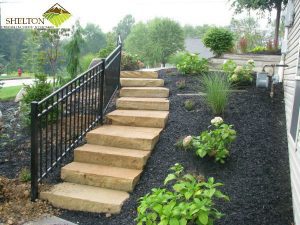 Landscape Design adding curb appeal to a home in Cedar Lake with plants