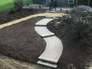 Landscape Installation of a paver walkway in St. John