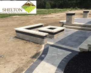 Munster Landscaping Service fire pit and Paver Patio design