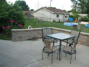 St. John Landscaping Service Paver Patio and Retaining Wall design